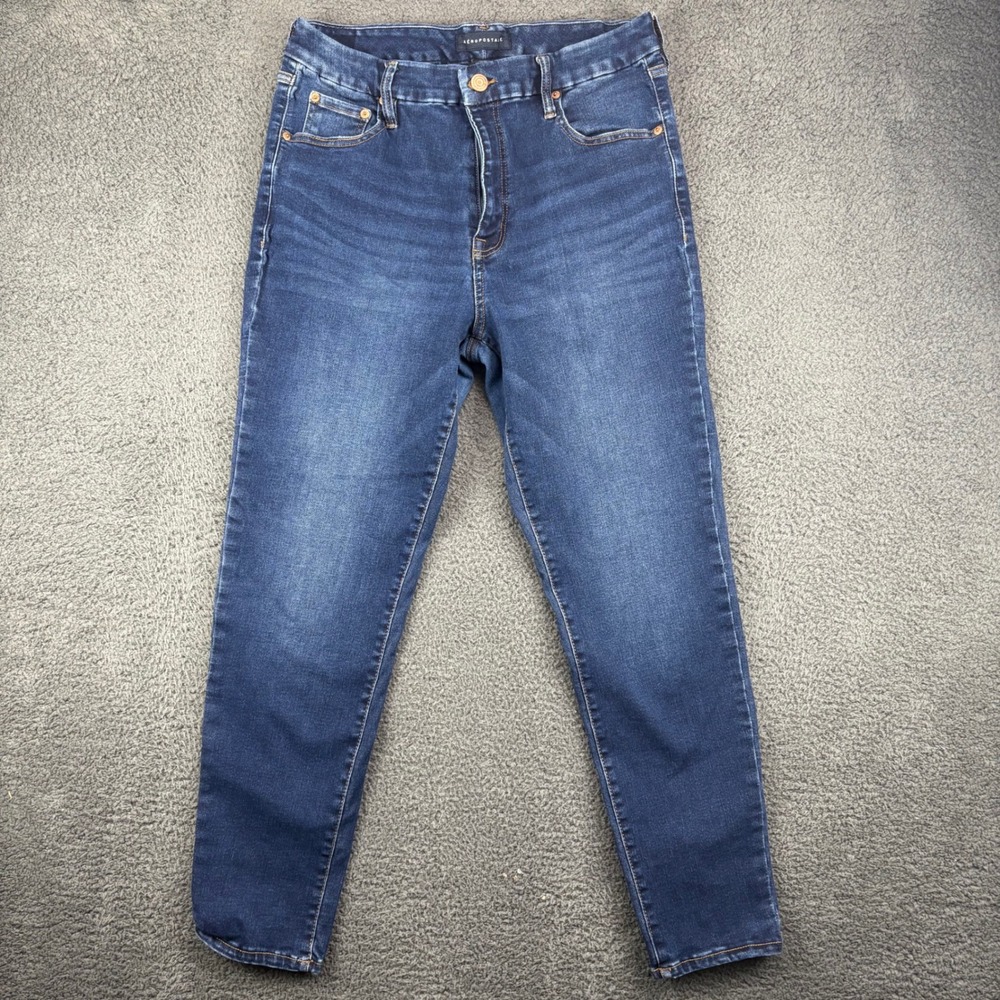 Aeropostale Womens Jeans Size 16 Reg High Rise‎ Curvy Jegging Dark Wash Denim